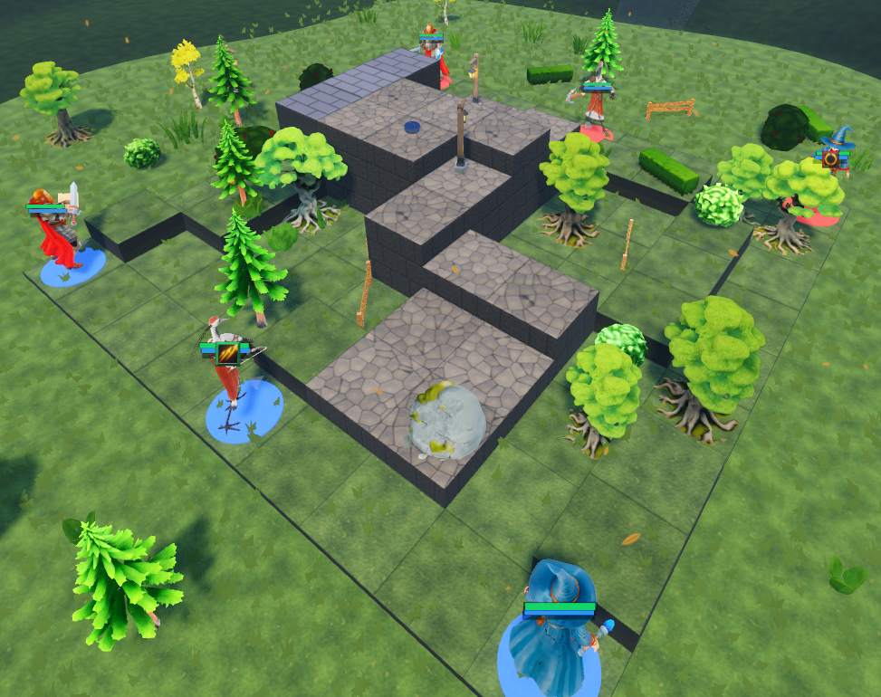 Banecrag Steps, dressed and deployed in the client