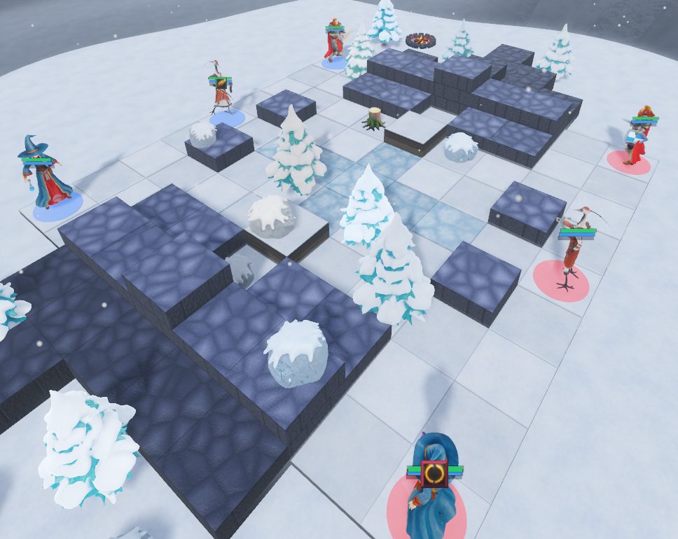 Frostfair Row, dressed and deployed in the client