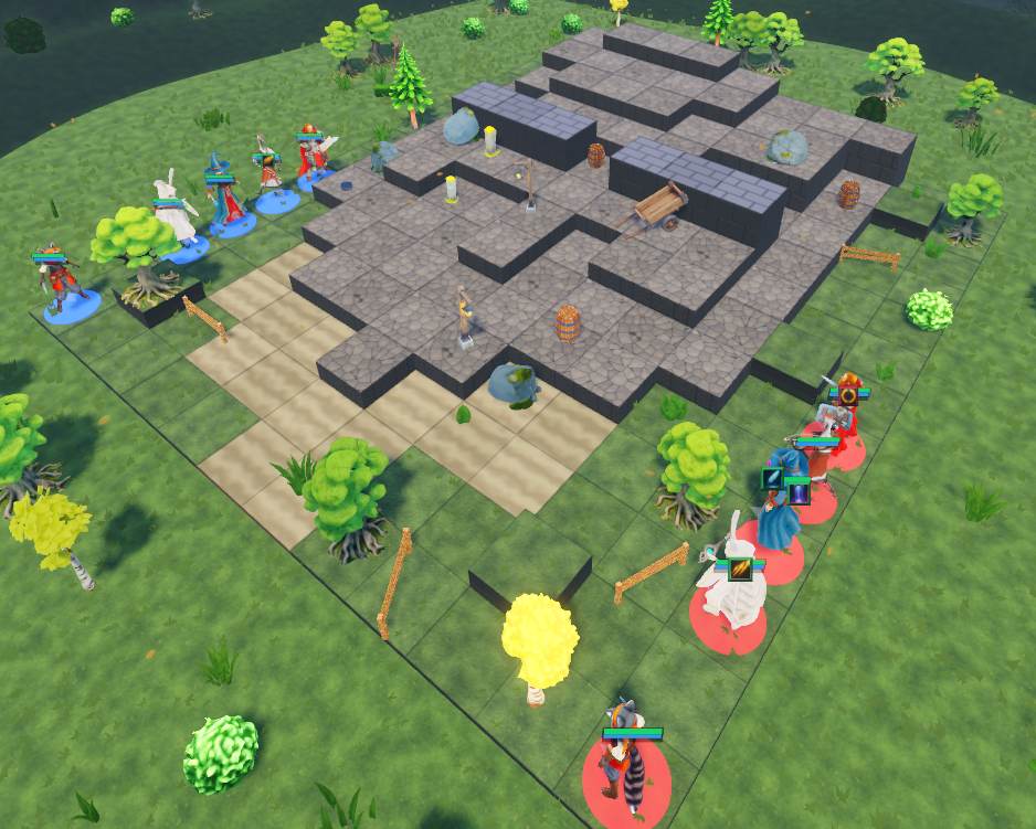 Gatestone Bastion, dressed and deployed in the client