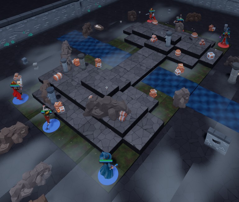 Gravewater Crypt, dressed and deployed in the client